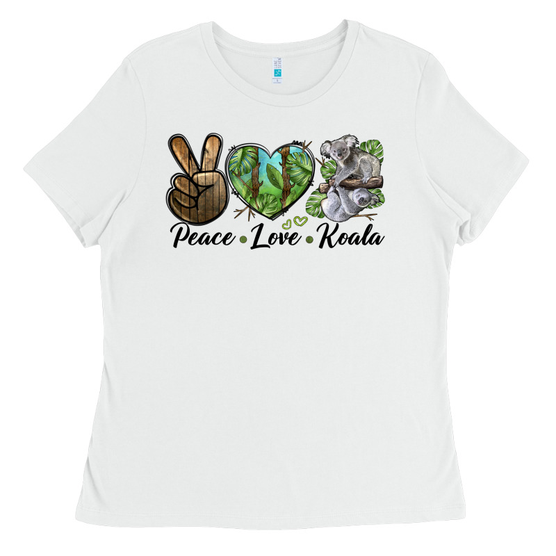 Peace Love Koala Ladies Tee by LillyAllenDesigns | Teevron