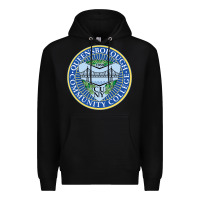 Black 5000px queensboroughcc Premium Hoodie - linhVisuals