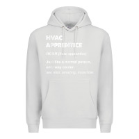 Dove Grey hvac apprentice t shirt Premium Hoodie - linhVisuals