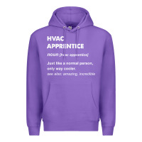 Purple hvac apprentice t shirt Premium Hoodie - linhVisuals