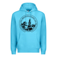Ocean Blue brooklyn college seal Premium Hoodie - linhVisuals