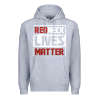Heather Grey redneck lives matter distressed Premium Hoodie - linhVisuals
