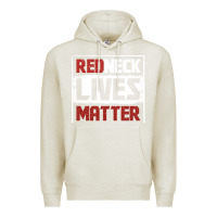 Oatmeal Heather redneck lives matter distressed Premium Hoodie - linhVisuals