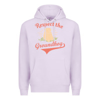 Lilac respect the groundhog happy groundhog day vintage Premium Hoodie - linhVisuals