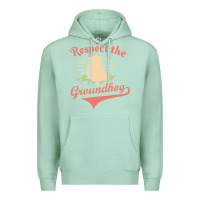 Seafoam respect the groundhog happy groundhog day vintage Premium Hoodie - linhVisuals