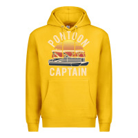 Lemon retro pontoon captain of the boat funny river cruising gift for pontoo Premium Hoodie - linhVisuals