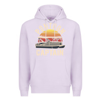 Lilac retro pontoon captain of the boat funny river cruising gift for pontoo Premium Hoodie - linhVisuals