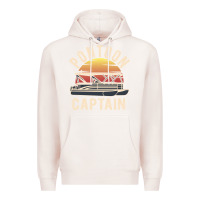 Pale Pink retro pontoon captain of the boat funny river cruising gift for pontoo Premium Hoodie - linhVisuals