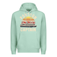 Seafoam retro pontoon captain of the boat funny river cruising gift for pontoo Premium Hoodie - linhVisuals