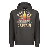 Smoke retro pontoon captain of the boat funny river cruising gift for pontoo Premium Hoodie - linhVisuals