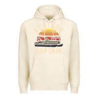 Tofu retro pontoon captain of the boat funny river cruising gift for pontoo Premium Hoodie - linhVisuals