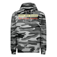 Slate Camo save the drama for your mama vintage style Premium Hoodie - linhVisuals