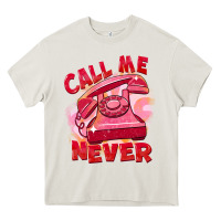 Cream call me never Heavy Core Tee - FaDigitalArtStudio