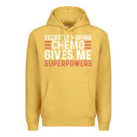 Antique Gold secretly hoping chemo gives me superpowers cancer awareness gifts Premium Hoodie - linhVisuals