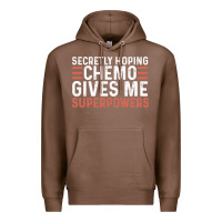 Chestnut secretly hoping chemo gives me superpowers cancer awareness gifts Premium Hoodie - linhVisuals