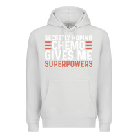 Dove Grey secretly hoping chemo gives me superpowers cancer awareness gifts Premium Hoodie - linhVisuals