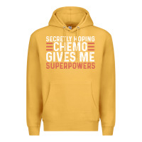 Mustard secretly hoping chemo gives me superpowers cancer awareness gifts Premium Hoodie - linhVisuals