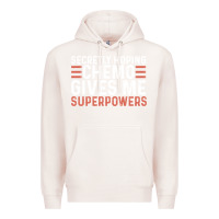 Pale Pink secretly hoping chemo gives me superpowers cancer awareness gifts Premium Hoodie - linhVisuals