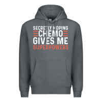 Rock secretly hoping chemo gives me superpowers cancer awareness gifts Premium Hoodie - linhVisuals