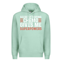 Seafoam secretly hoping chemo gives me superpowers cancer awareness gifts Premium Hoodie - linhVisuals