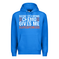 True Royal secretly hoping chemo gives me superpowers cancer awareness gifts Premium Hoodie - linhVisuals