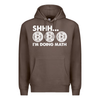 Coffee shhh i'm doing math gym funny bodybuilding weightlifting humor quote Premium Hoodie - linhVisuals