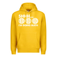 Lemon shhh i'm doing math gym funny bodybuilding weightlifting humor quote Premium Hoodie - linhVisuals