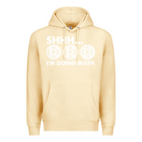 Pina Colada shhh i'm doing math gym funny bodybuilding weightlifting humor quote Premium Hoodie - linhVisuals