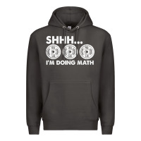 Smoke shhh i'm doing math gym funny bodybuilding weightlifting humor quote Premium Hoodie - linhVisuals