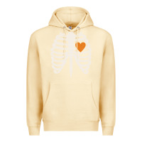 Pina Colada skeleton rib case orange pumpkin heart vintage halloween anatomy costu Premium Hoodie - linhVisuals