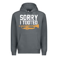 Rock sorry i tooted funny trumpet player pun gift sarcastic humor quote Premium Hoodie - linhVisuals
