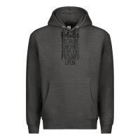 Charcoal Heather pilates because punching people is frowned upon t shirt Premium Hoodie - linhVisuals