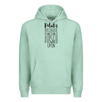 Seafoam pilates because punching people is frowned upon t shirt Premium Hoodie - linhVisuals