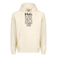 Tofu pilates because punching people is frowned upon t shirt Premium Hoodie - linhVisuals