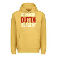 Antique Gold straight outta surgery funny get well soon gifts post surgery supporti Premium Hoodie - linhVisuals