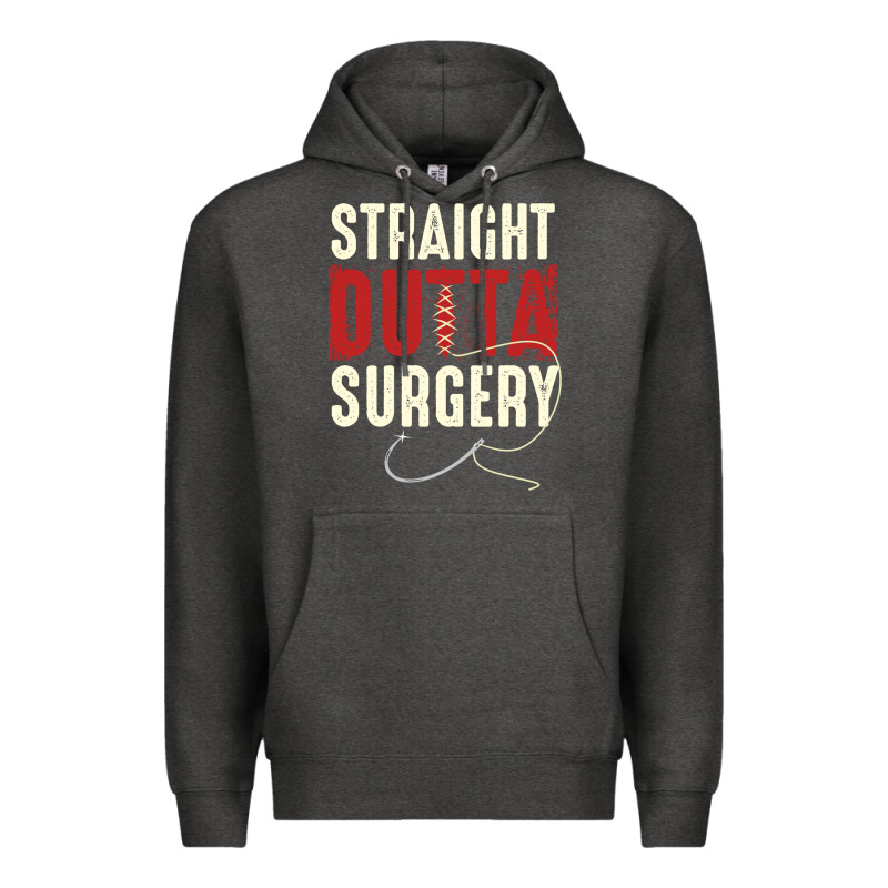 Straight Outta Surgery Funny Get Well Soon Gifts Post Surgery Supporti Premium Hoodie by linhVisuals | Teevron