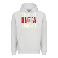 Dove Grey straight outta surgery funny get well soon gifts post surgery supporti Premium Hoodie - linhVisuals