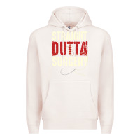 Pale Pink straight outta surgery funny get well soon gifts post surgery supporti Premium Hoodie - linhVisuals