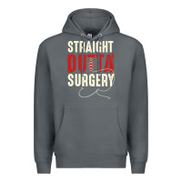 Rock straight outta surgery funny get well soon gifts post surgery supporti Premium Hoodie - linhVisuals