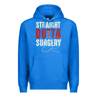 True Royal straight outta surgery funny get well soon gifts post surgery supporti Premium Hoodie - linhVisuals