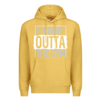 Antique Gold straight outta the gym Premium Hoodie - linhVisuals
