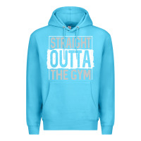 Ocean Blue straight outta the gym Premium Hoodie - linhVisuals