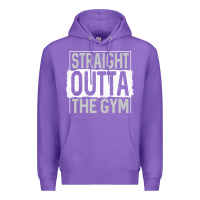 Purple straight outta the gym Premium Hoodie - linhVisuals
