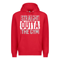 Red straight outta the gym Premium Hoodie - linhVisuals