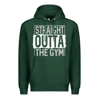 Sports Green straight outta the gym Premium Hoodie - linhVisuals
