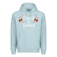 Blue Mist sweet but twisted candy cane christmas humor funny and cute gifts for Premium Hoodie - linhVisuals