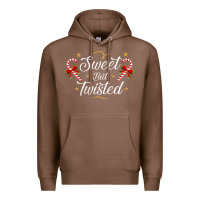 Chestnut sweet but twisted candy cane christmas humor funny and cute gifts for Premium Hoodie - linhVisuals