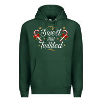 Sports Green sweet but twisted candy cane christmas humor funny and cute gifts for Premium Hoodie - linhVisuals