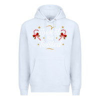 White sweet but twisted candy cane christmas humor funny and cute gifts for Premium Hoodie - linhVisuals