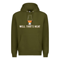 Army Green that's neat whiskey funny saying Premium Hoodie - linhVisuals